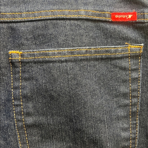 Lot of 2 Aramark Blue Denim Jeans Men’s 40Wx30L - Picture 8 of 10